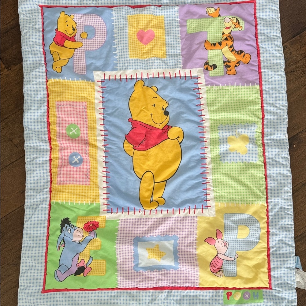 Disney Vintage Winnie the Pooh Baby Comforter